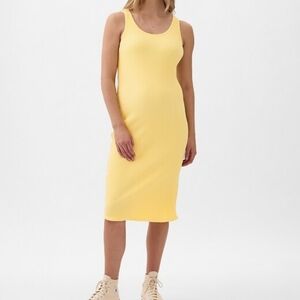 GAP Maternity Ribbed Midi Tank Dress